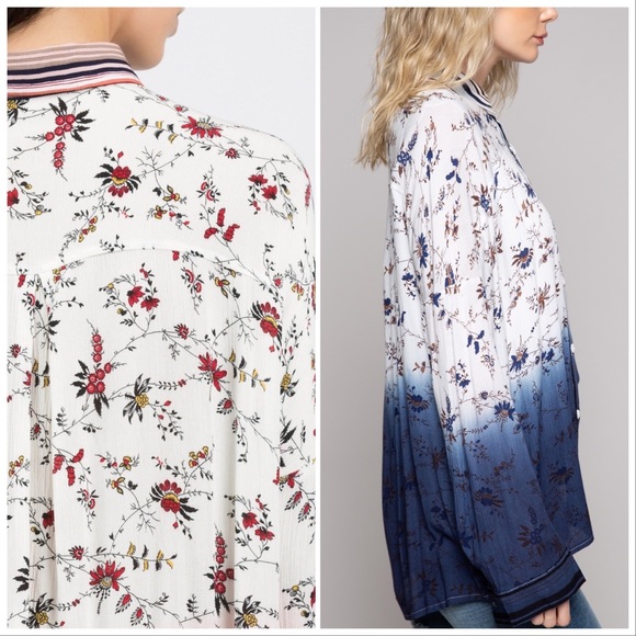 *CLEARANCE* POL Woven Ombré Button Down Top - Picture 7 of 10